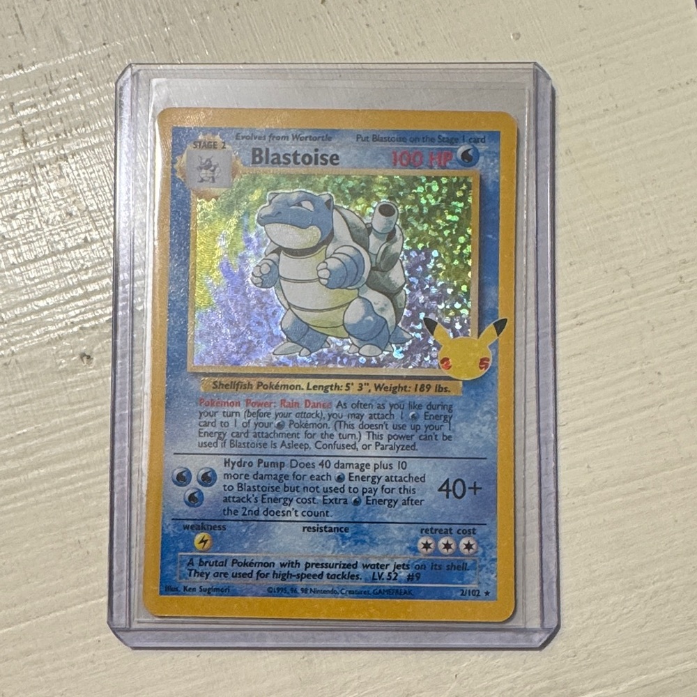 Blastoise Holo Pokemon celebrations Trading Card
